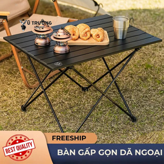 Bàn dã ngoại gấp gọn, bàn camping, picnic  Thương Hiệu Cao Cấp VCP Camping , hợp kim nhôm nhẹ chắc chắn bền bỉ -DCP3