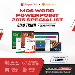Sách - Combo Sách Ôn Thi 2 Môn MOS Powerpoint, Excel