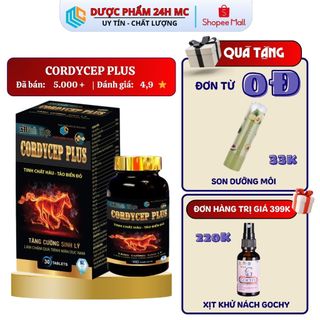 Mãnh Lực CORDYCEP PLUS DƯỢC PHẨM 24H MC Giúp Tăng Cường Sinh Lý, Làm Chậm Quá Trình Mãn Dục Nam