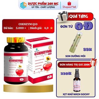 Viên Uống Bổ Tim Mạch Coenzym Q10 DƯƠC PHẨM 24H MC Ngăn Ngừa Bệnh Lý Về Tim Mạch - 30 Viên