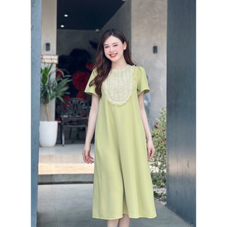 Váy suông công sở dáng dài đầm bầu đi chơi dự tiệc đi làm LAMVI VT02