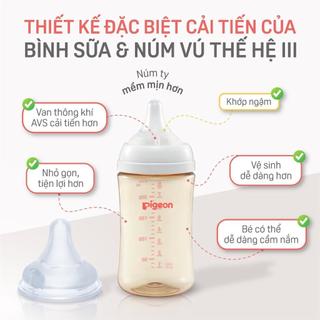 Bình Sữa Softouch T-Ester Plus Thế Hệ III PIGEON 300ml