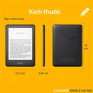 Máy Đọc Sách Kindle Basic Gen 10th 2019 6 inch 4Gb/32Gb Chính Hãng Amazon