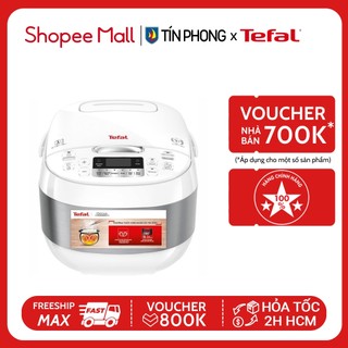 Nồi cơm điện tử cao tần Tefal RK808168 - 1.5 Lít, 1200W - lòng nồi dày 2.836 mm - Có xửng hấp