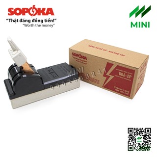 Cầu dao điện sopoka d7 đế sứ cực đúc 60a – 2p