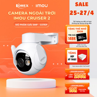 Camera imou ngoài trời Cruiser 2 GS7EP độ phẩn giải 5M quay 360 độ có màu ban đêm bảo hành 24 tháng