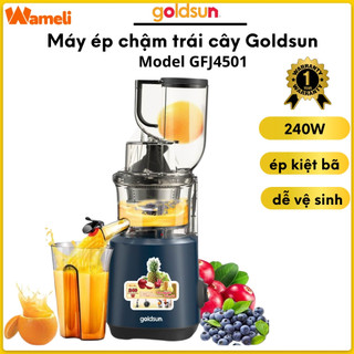 Máy ép chậm Goldsun GFJ4501 công suất 240W, máy ép đa năng, ép kiệt bã nguyên trái tiện lợi