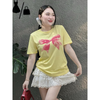 ÁO THUN COTTON GIẤY IN NƠ 🎀