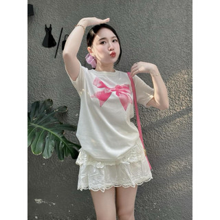 ÁO THUN COTTON GIẤY IN NƠ 🎀