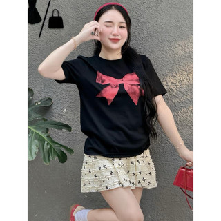 ÁO THUN COTTON GIẤY IN NƠ 🎀