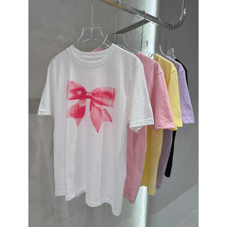 Áo thun cotton giấy in nơ 🎀