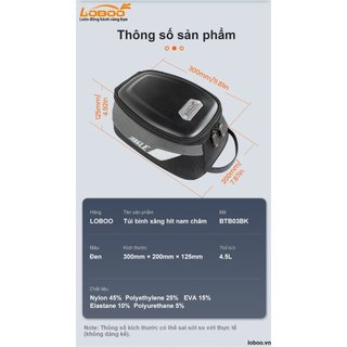 Túi hít bình xăng LOBOO 4,5L (TÚI BÌNH XĂNG 4.5l NAM CHÂM)