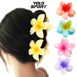 Kẹp Tóc Hoa Sứ Hot Trend Càng Cua Đẹp Cho Nữ Nhiều Màu Sắc Xinh Xắn Phong Cách Hawaii Búi Tóc Cute Đi Biển Hàn Quốc