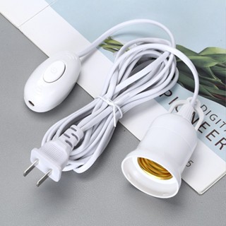 Đui đèn liền dây E27 có móc treo công tắc liền phích cắm chống vỡ , Dây điện kèm đui chịu nhiệt chịu mưa