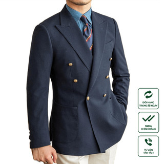  Áo Blazer Nam Cao Cấp Harold Roma Seersucker 6x1 - Áo Vest 2 Hàng Khuy Thiết Kế Sang Trọng Vải Thoáng Mát