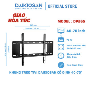 Giá treo tivi treo tường lớn Daikiosan DP265 40-70 inch [Hỏa tốc 30 phút HCM]