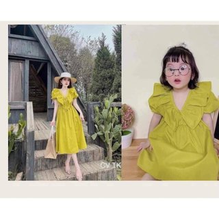 Đầm đôi mẹ bé đi biển ( mua 1 set tặng tuban mẹ bé)