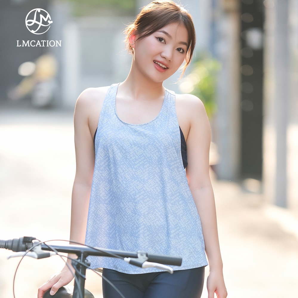 (Tặng kèm quà) Áo thun thể thao LMcation Nova - Xanh tím