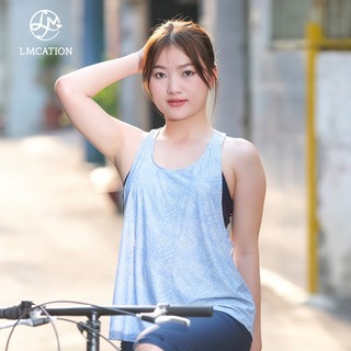 (Tặng kèm quà) Áo thun thể thao LMcation Nova - Xanh tím