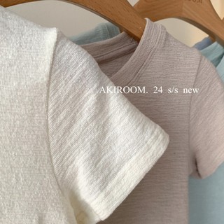 𝐀𝐊𝐈𝐑𝐎𝐎𝐌 | Áo babytee chất xốp cổ tròn 9346