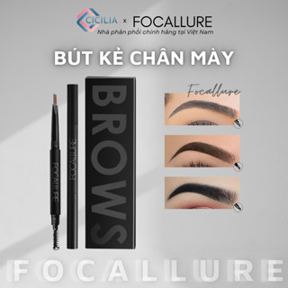  Chì Kẻ Mày Tự Nhiên Lâu Trôi Tích Hợp Cọ 2in1 FOCALLURE FA18 