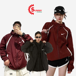 Áo khoác dù Nike nam nữ chất gió 2 lớp unisex cao cấp cá tính basic form rộng thoáng mát chống nắng chống gió SNAK58