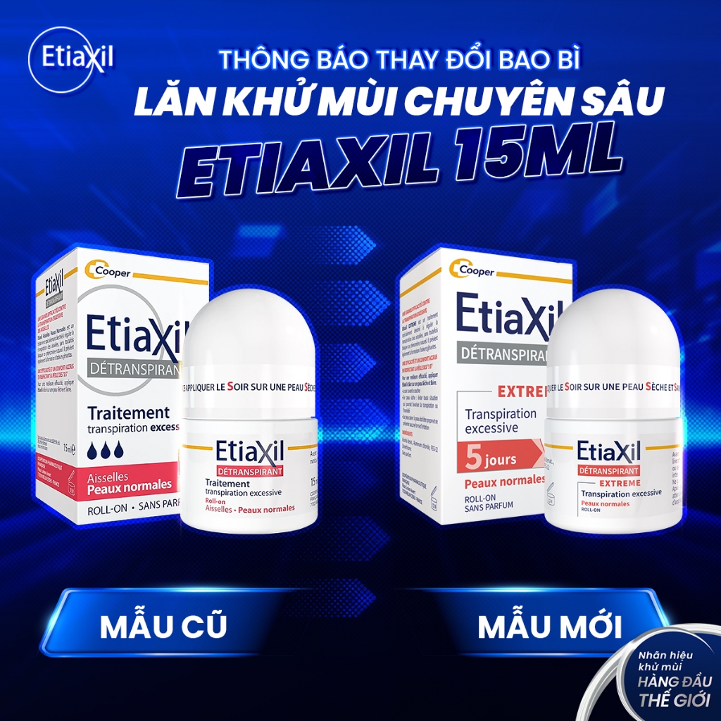 Lăn Khử Mùi Và Ngăn Mồ Hôi Chuyên Sâu Etiaxil 15ml