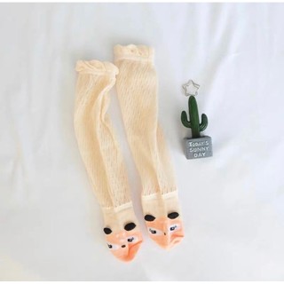 Tất/ vớ lưới hình thú, tất lưới đùi mùa hè chống muỗi cho bé