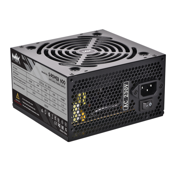 Nguồn máy tính MIK SPOWER 600 600W - Hàng Chính Hãng