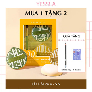 [MUA 1 TẶNG 2] Chính hãng Amortals - Set mút cọ trang điểm XL siêu mềm mịn không ăn phấn
