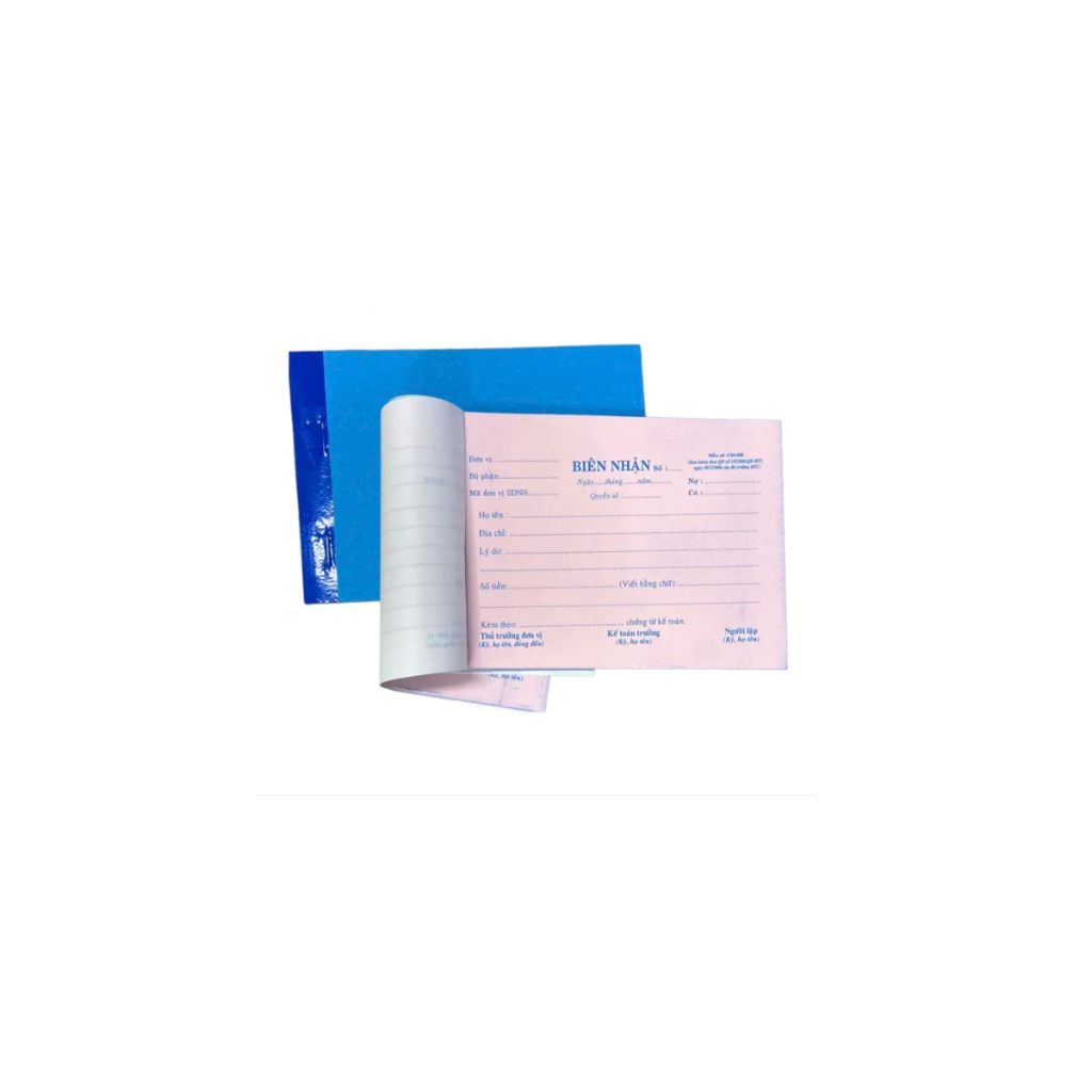 Biên Nhận 2 Liên Khổ Nhỏ 9x14cm 60 Tờ/quyển (Lốc 10 Quyển)