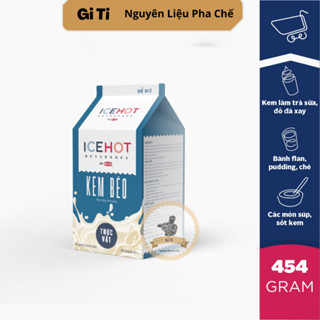 Kem Béo Thực Vật Icehot | Kem Pha Chế Mẫu Rich Mới 454gr | Rich lùn