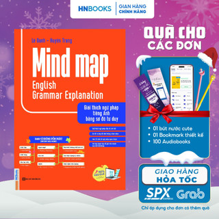 Sách - Mindmap English Grammar Explanation: Giải Thích Ngữ Pháp Tiếng Anh Bằng Sơ Đồ Tư Duy