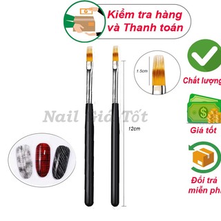 Cọ Ombre mái thưa cán gỗ vẽ móng nail