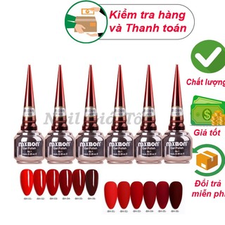 Sơn đỏ mxbon, sơn móng tông đỏ không ánh tím