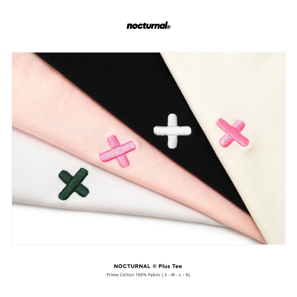 Áo Thun Thêu NOCTURNAL Plus Tee Cotton 100% Unisex Nam Nữ Form Rộng Tay Lỡ Oversize Local Brand | BigBuy360 - bigbuy360.vn