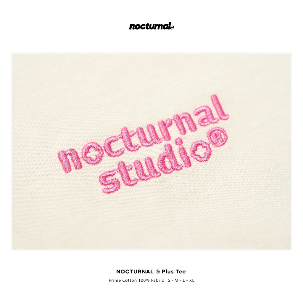 Áo Thun Thêu NOCTURNAL Plus Tee Cotton 100% Unisex Nam Nữ Form Rộng Tay Lỡ Oversize Local Brand | BigBuy360 - bigbuy360.vn