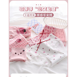 Combo 5 Quần lót cho bé gái , Quần Lót Học Snh, sinh viên hoạt hình siêu xinh chất cotton gân 28kg đến 60kg