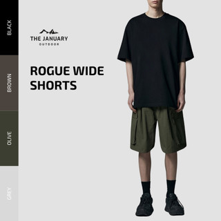 Quần đùi vải gió túi hộp The January Outdoor chất liệu 100% nylon thoáng mát ROGUE WIDE SHORTS THN32