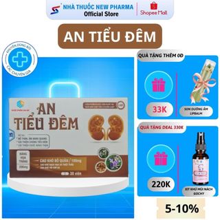 Viên Uống An Tiểu Đêm Hỗ Trợ Bổ Thận, Ấm Bàng Quang, Giảm Tiểu Đêm - Hộp 30 viên