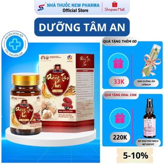 Viên Uống Dưỡng Tâm An - Thảo Dược Giúp Ngủ Ngon, Giảm Căng Thẳng Mệt Mỏi - 30 Viên