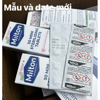 [ DATE 2027] Viên tiệt trùng bình sữa và cns Milton Uk