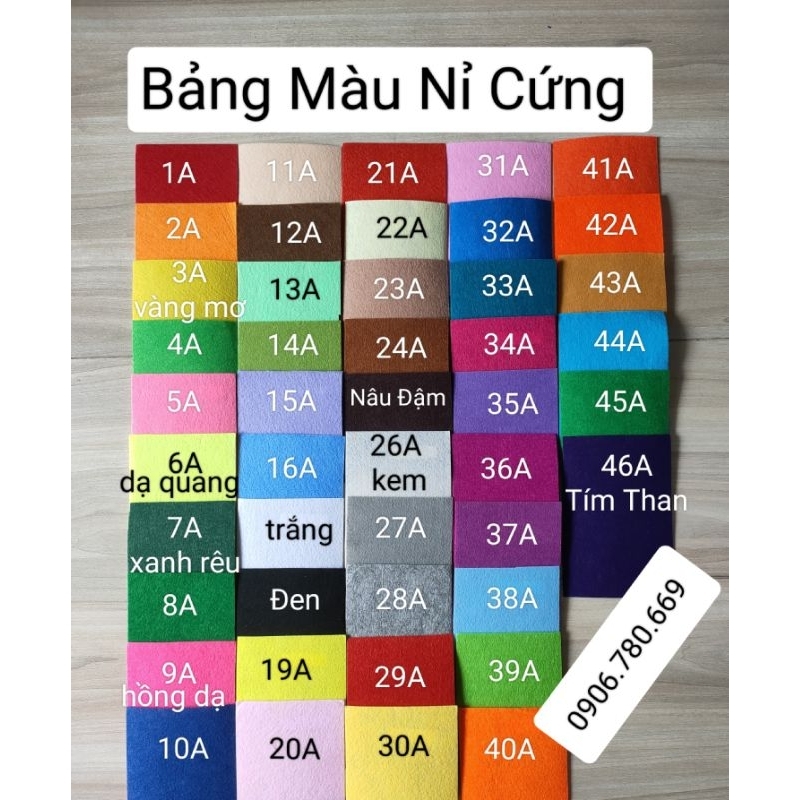 Vải nỉ cứng khổ 90*90