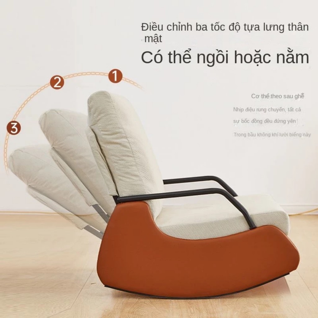 Ghế Sofa Lười Bập Bênh Thư Giãn, Ghế Lười Kiểu Dáng Bắc Âu Vintage, Ghế Sofa Bập Bênh Ngã Lưng, Ghế Bành, Ghế Lười M210 | BigBuy360 - bigbuy360.vn