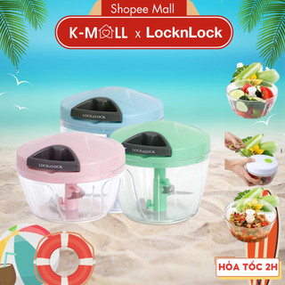 Dụng cụ xay tỏi ớt LocknLock mini CKS308 CKS309 CKS310 lưỡi xay bén, kéo tay, dễ vệ sinh - K-MALL