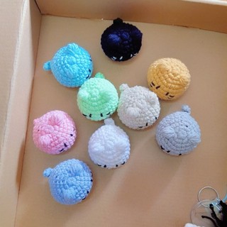 Móc khóa mèo mini 4cm bằng len handmade