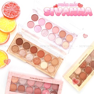 Bảng phấn mắt 12 ô màu sivanna color sugar bean eyeshadow palette hf1013