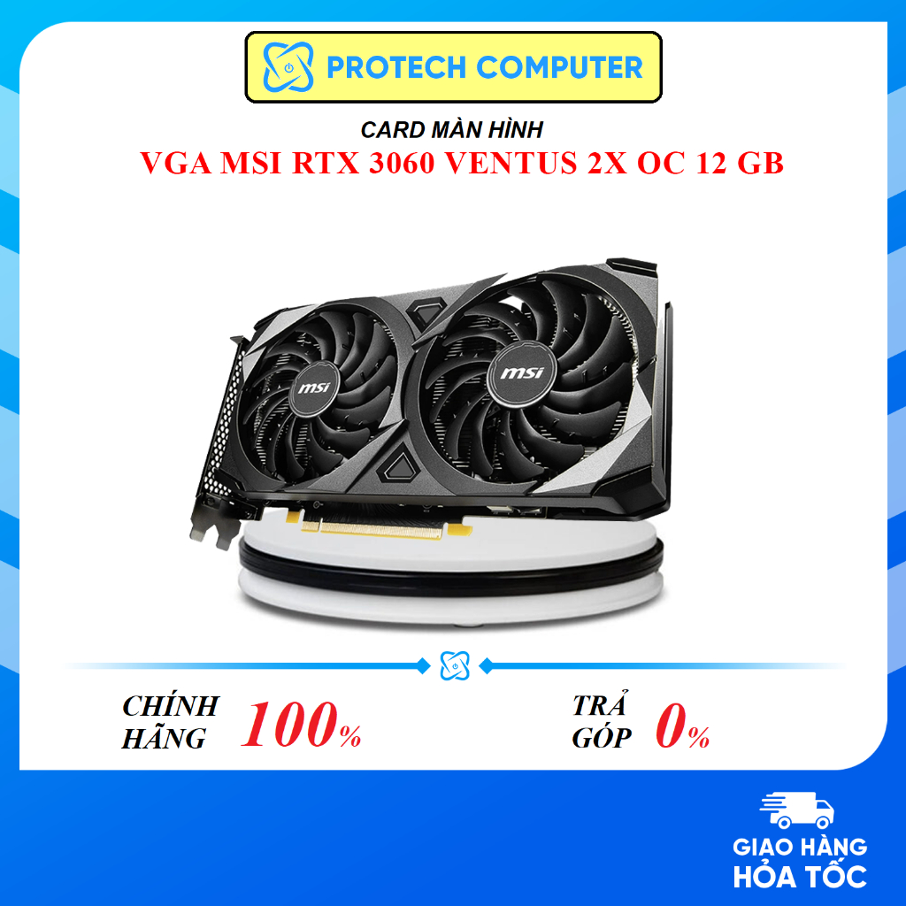 VGA Card màn hình MSI RTX 3060 VENTUS 2X OC 12 GB GDDR6