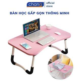 Bàn học gấp gọn thông minh cho bé có khe cắm Ipad, điện thoại