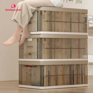 Hộp lưu trữ trong suốt boutique, tủ nhựa đựng đồ gấp gọn, hộp có thể gấp lại gọn gàng